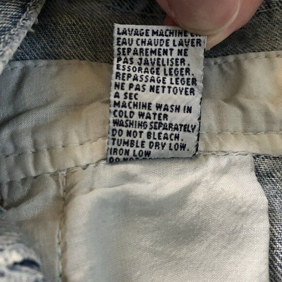 Vintage Keystone Shortalls Mens L Bib Dungaree Blue Denim Jean Overalls - Picture 11 of 11